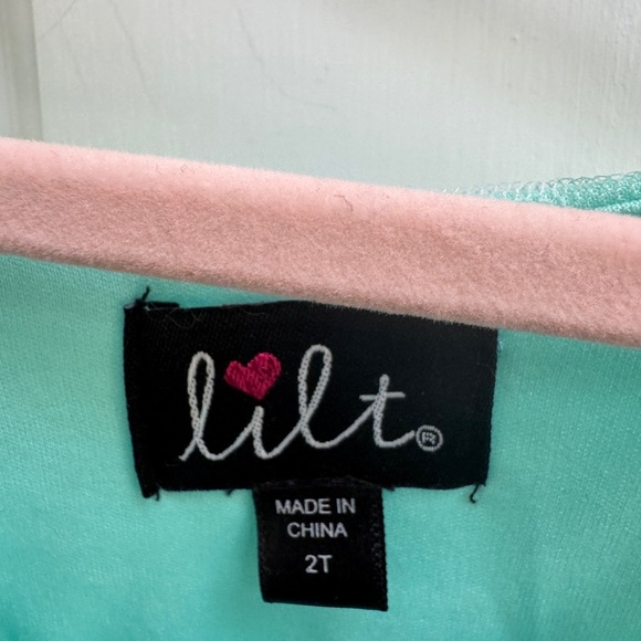 NWOT Lilt 2T Girls Green Floral Formal Sleeveless Ruffle Dress - Picture 5 of 6